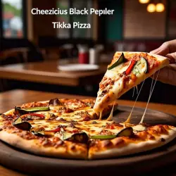 Cheezious Black Pepper Tikka Pizza